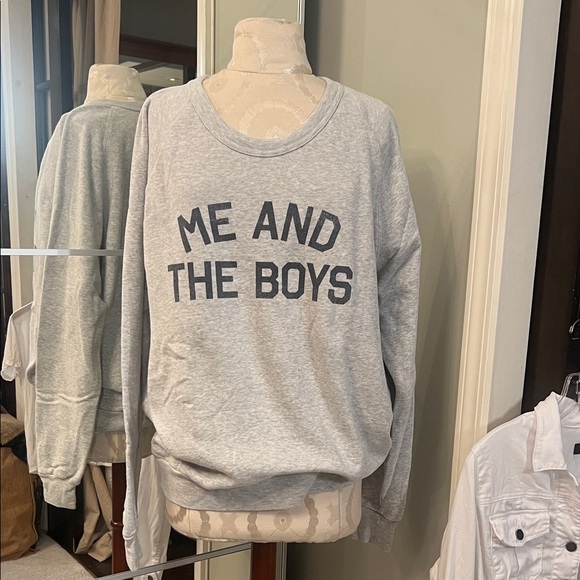 Tops - Light Gray Sweatshirt Care Tag - 54%‎ Cotton Blend